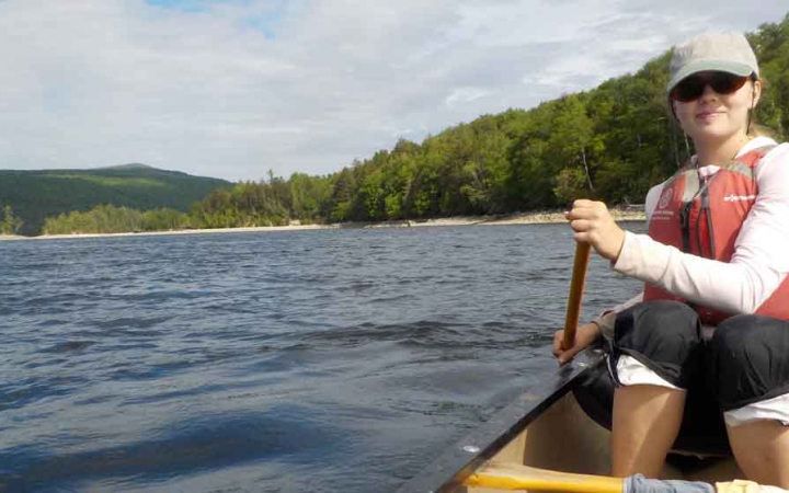canoeing adventure for teens in maine